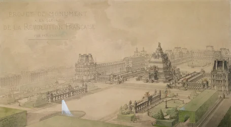 Project for a Pyramid at the Louvre as a Monument to the Glory of the French Revolution